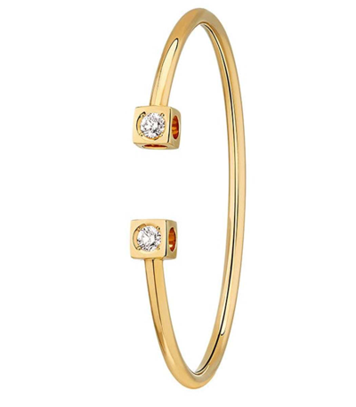 Dinh Van Le Cube Diamant Large Bracelet In Ylwgold | ModeSens