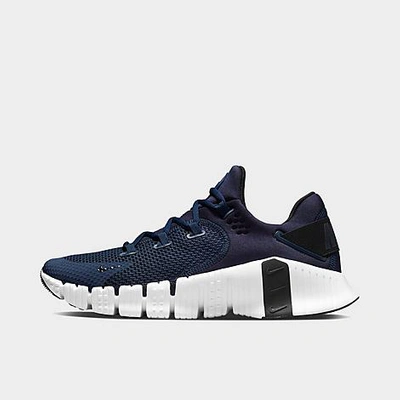Shop Nike Men's Free Metcon 4 Training Shoes In College Navy/college Navy/black/white