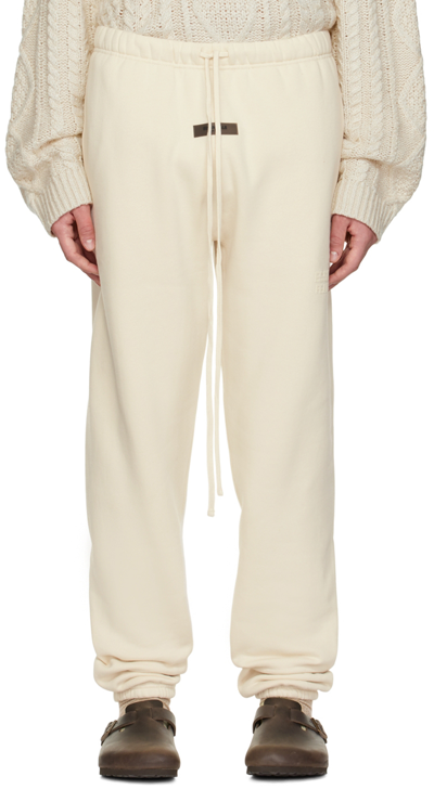 Shop Essentials Off-white Drawstring Lounge Pants In Egg Shell