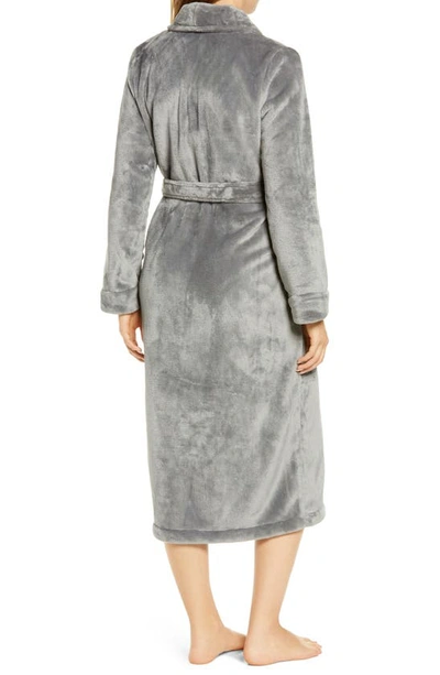 Nordstrom Bliss Plush Robe In Grey Frost
