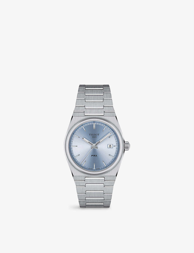 Shop Tissot Men's Blue T137.210.11.351.00 Prx Stainless-steel Quartz Watch
