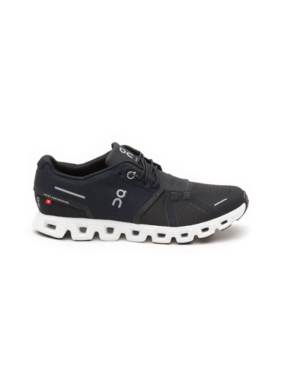 Shop On Running ‘cloud 5' Low-top Lace-up Sneakers In Black