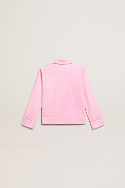 Shop Golden Goose Logo Sweatshirt In Pink