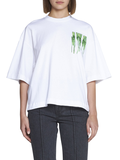 Shop Jw Anderson T-shirt In White Green