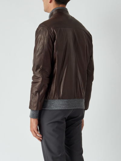 Shop Barba Napoli Sport Jacket Reversible Jacket In Testa Di Moro