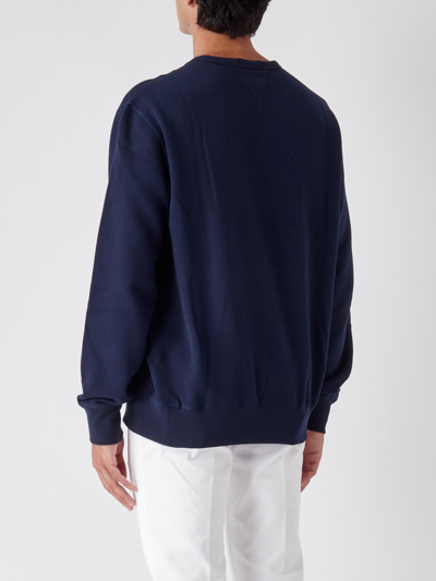 Shop Polo Ralph Lauren Long Sleeve Knit Sweatshirt In Blu