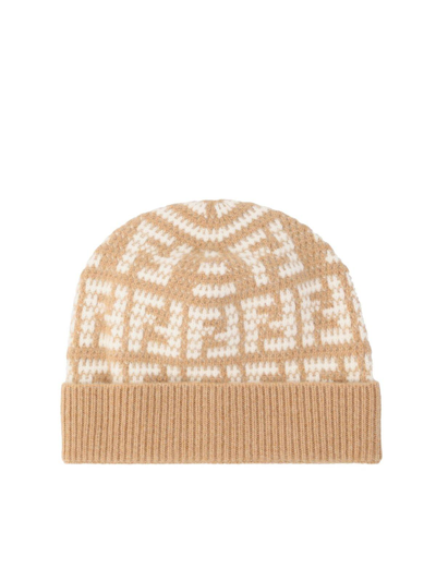 Shop Fendi Ff Jacquard Beanie