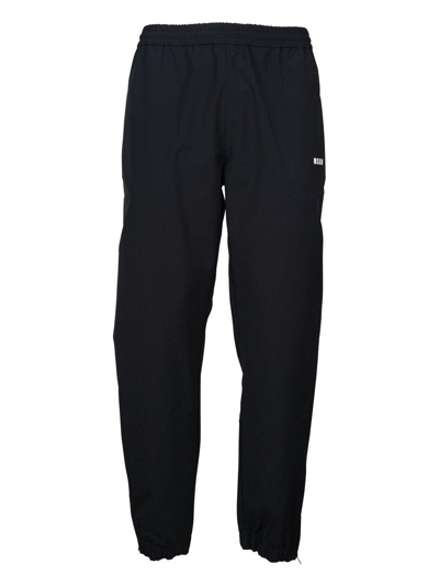 Msgm Logo Trackpant In Black