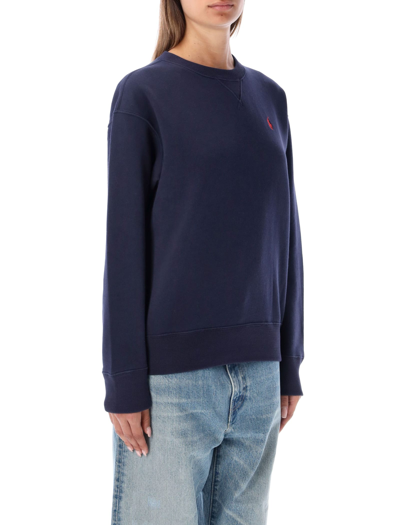 Shop Polo Ralph Lauren Classic Pony Sweatshirt In Cruise Navy