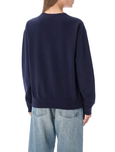 Shop Polo Ralph Lauren Classic Pony Sweatshirt In Cruise Navy