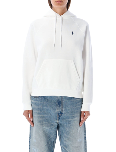 Shop Polo Ralph Lauren Classic Pony Hoodie In White
