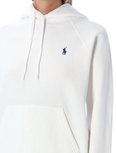 Shop Polo Ralph Lauren Classic Pony Hoodie In White