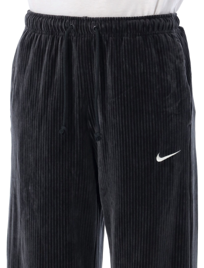 Shop Nike Velour Jogging Pants In Black