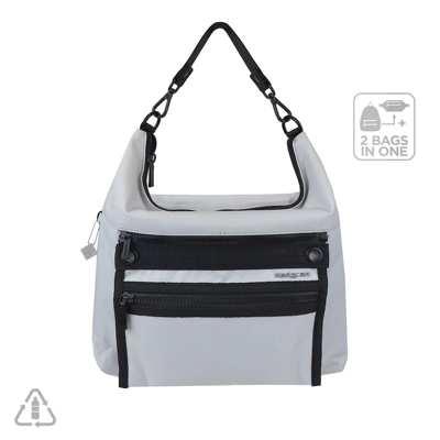 Shop Hedgren Angelina 2 In 1 Sustainably Made Shoulder Bag In White