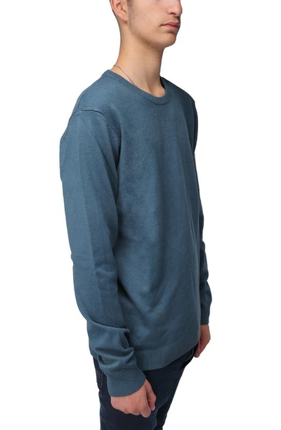 X-ray Crew Neck Knit Sweater In Teal