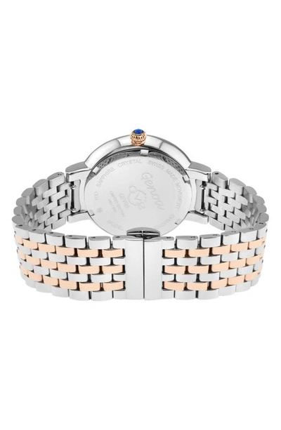 Gv2 Genoa Diamond Dial Two-tone Bracelet Watch, 37mm In Two Tone