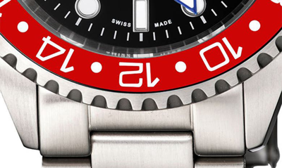 Shop Gevril Wall Street Chronograph Bracelet Watch, 43mm In Silver