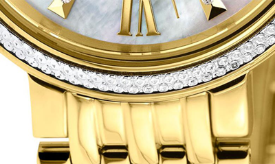 Gv2 Genoa Diamond Dial Bracelet Watch, 37mm In Gold