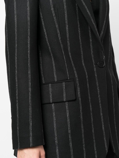 Shop Stella Mccartney Stitch-detail Tailored Blazer In Black