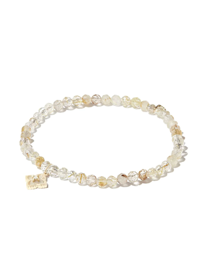 Sydney Evan 14k Yellow Gold Mini Moroccan Diamond Beaded Bracelet In Gold
