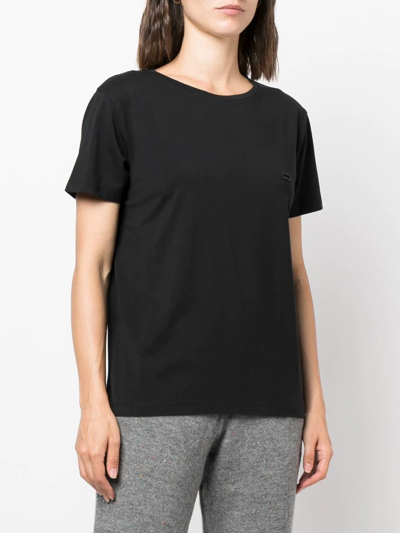 Shop Woolrich Logo-print T-shirt In Black