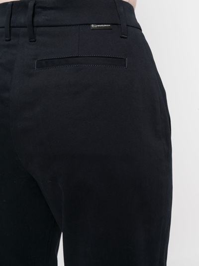 Woolrich Stretch-twill Trousers In Blue