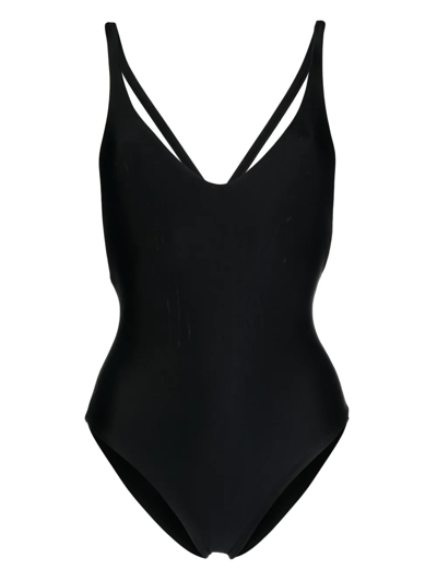 Shop Jade Swim Mila Cross-strap Swimsuit In Black
