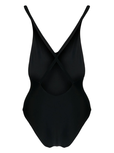 Shop Jade Swim Mila Cross-strap Swimsuit In Black