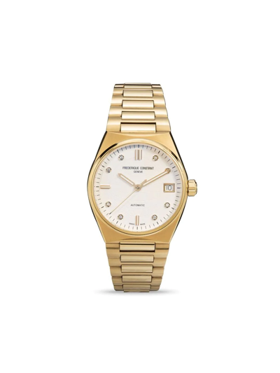 Shop Frederique Constant Highlife Ladies Automatic 34mm In White