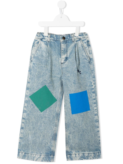 Bobo Choses Kids' Geometric Colors Branded Jeans Denim Blue | ModeSens