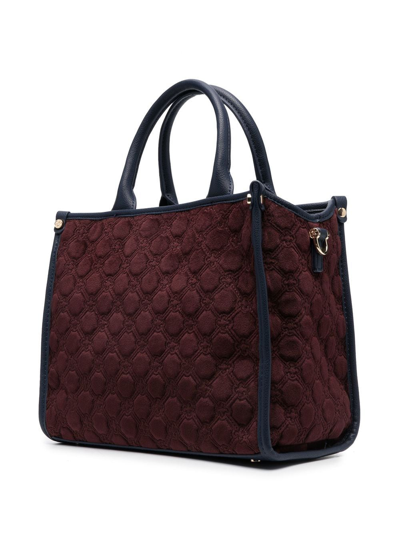 Shop V73 Logo Top-handle Tote In Red