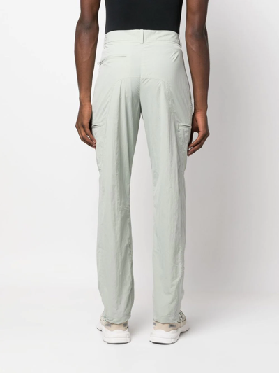 Shop A-cold-wall* Straight-leg Logo-print Trousers In Grey