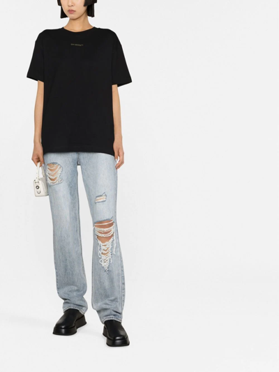 Off-white Pinkflower Arrow T-shirt In Black