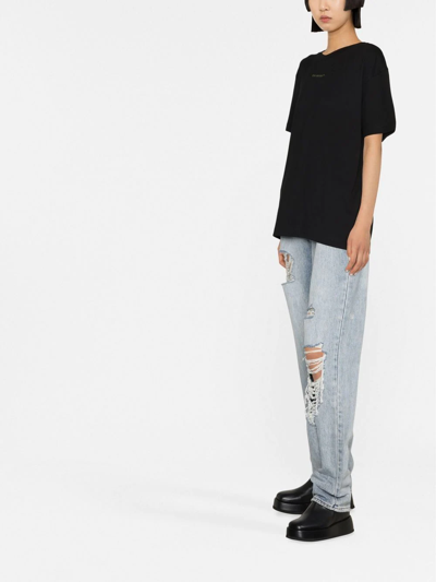 Shop Off-white Arrows-logo Cotton T-shirt In Black