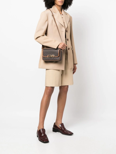 Shop Michael Michael Kors Medium Parker Cross-body Bag In Brown