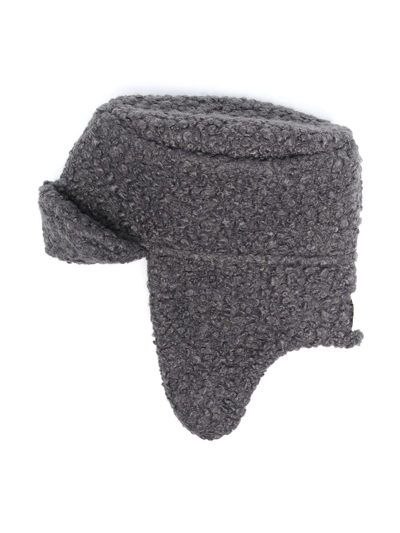 Shop Douuod Fleece-texture Ear-flap Hat In Grey