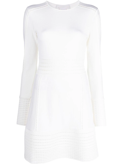 Shop Genny Cut Out-detail Knitted Dress In Neutrals