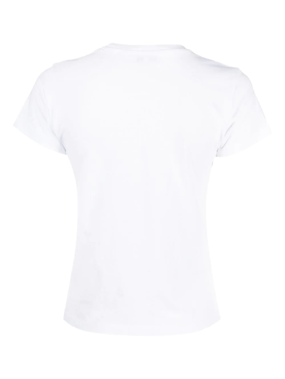 Shop Maison Labiche Organic-cotton Short-sleeve T-shirt In White