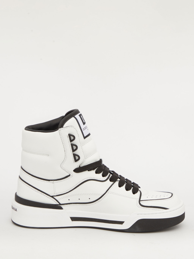 Shop Dolce & Gabbana New Roma Sneakers In White