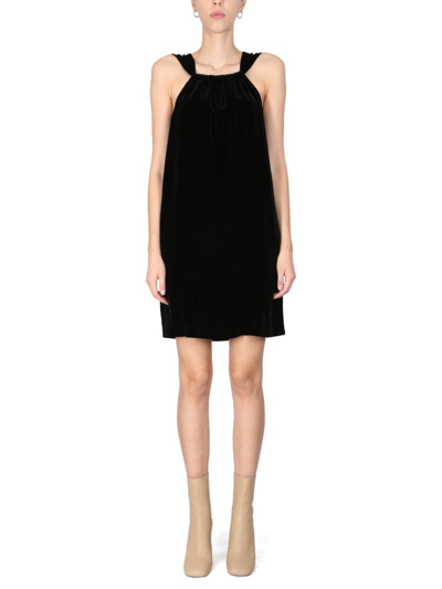 Shop Boutique Moschino Trapeze Mini Dress In Black