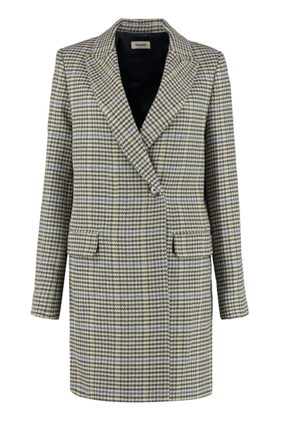 Shop Zadig & Voltaire Houndstooth Double In Multi