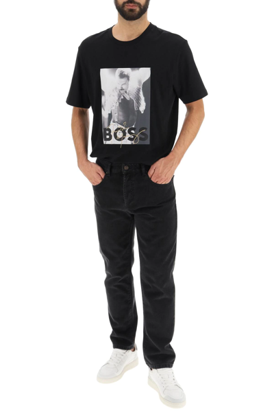 Shop Hugo Boss T_mercury Freddie Mercury T-shirt In Black