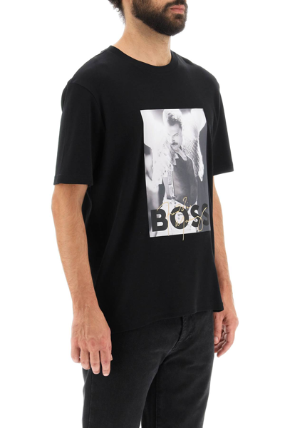 Shop Hugo Boss T_mercury Freddie Mercury T-shirt In Black