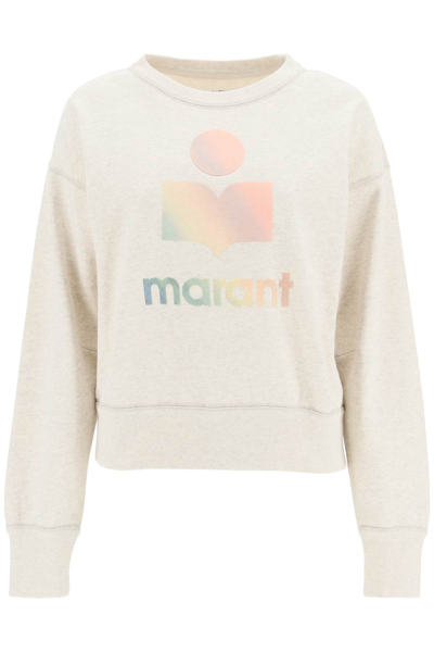 Shop Isabel Marant Étoile Mobyli Logo Sweatshirt In Grey
