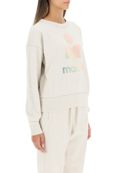 Shop Isabel Marant Étoile Mobyli Logo Sweatshirt In Grey