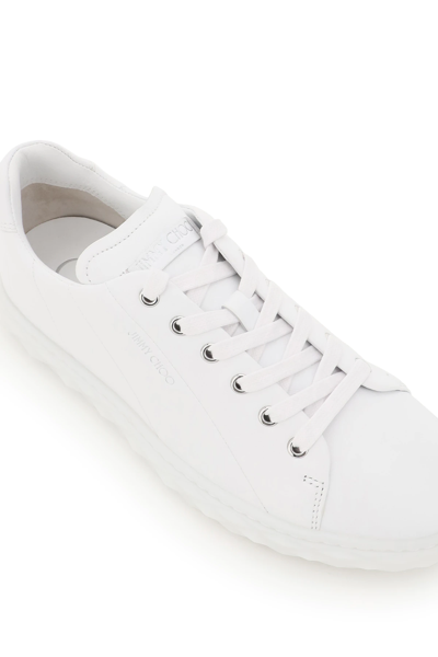 Shop Jimmy Choo Diamond Light Sneakers In White