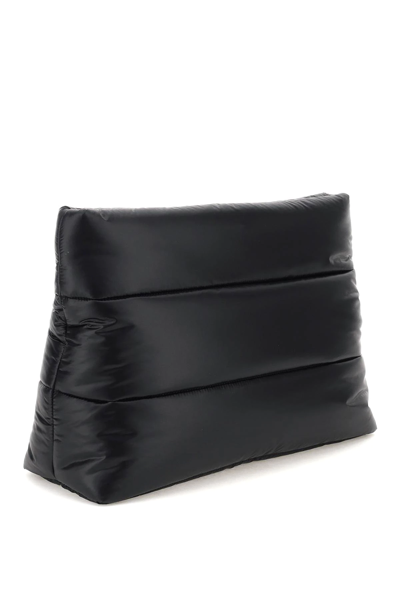 Shop Dolce & Gabbana Padded Nylon Large Pouch In Black