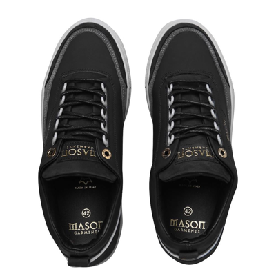 Shop Mason Garments Firenze Low Sneakers In Black