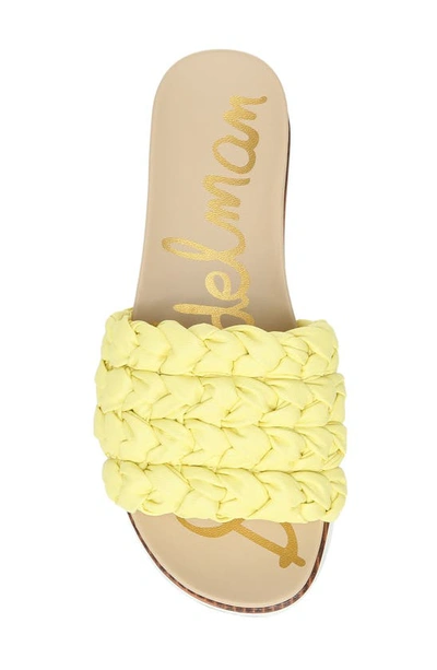 Shop Sam Edelman Ainslie Slide Sandal In Butter Yellow
