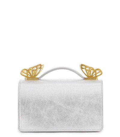 Shop Sophia Webster Mariposa Mini Shoulder Bag - Silver